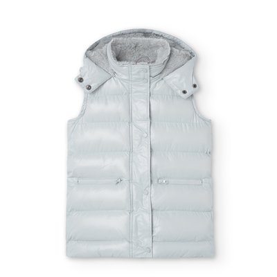 Gilet long avec capuche et poches BOBOLI
