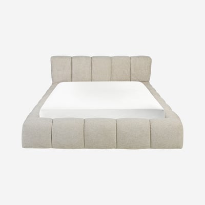 Lit coffre en tissu chenille SETANA HABITAT