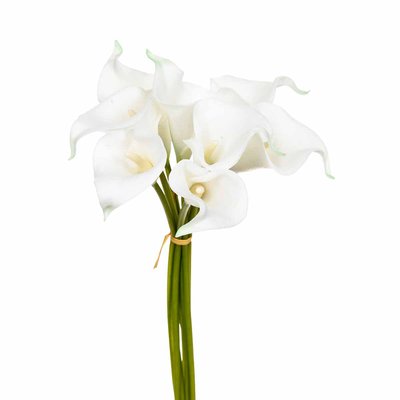 Lot 2x Bouquet 8 Arums artificiels - H.36 cm TOILINUX