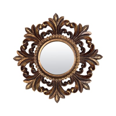 Miroir ancien patiné 30cm EMDE