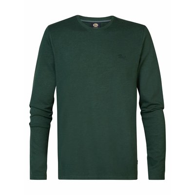Embroidered Logo Cotton T-Shirt with Long Sleeves PETROL INDUSTRIES