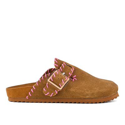 Zuecos de piel con pespuntes COLORS OF CALIFORNIA 