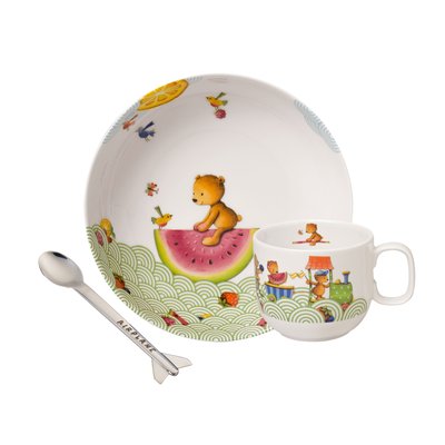 Ens. de vaisselle pr enfants, 3 pcs EF Hungry as a Bear VILLEROY & BOCH
