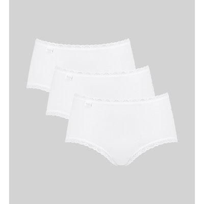 Lot de 3  slips midi 24/7 Cotton Lace SLOGGI