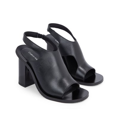 Leather Heeled Sandals CALVIN KLEIN JEANS