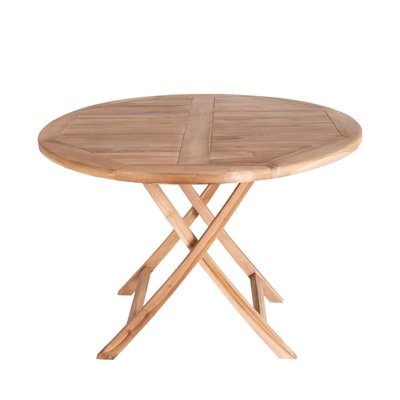 Table à manger de jardin ø100cm en teck - OVIEDO HOUSE NORDIC