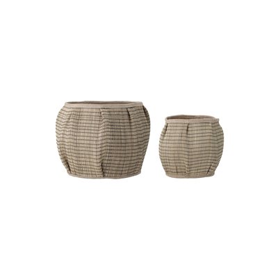 Paniers ronds en fibres naturelles (lot of 2) Diora BLOOMINGVILLE