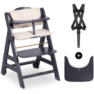 Chaise haute Beta+ Dark Grey HAUCK