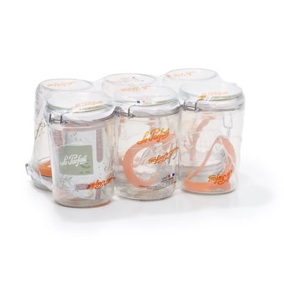 Lot de 6 terrines en verre 1Kg, LE PARFAIT LE PARFAIT