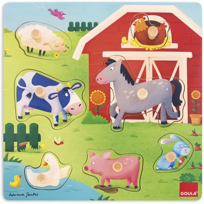 Puzzle mamans et bébés Ferme GOULA