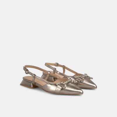 Chaussures plates à bout pointu avec détail de strass sur le bout ALMA EN PENA