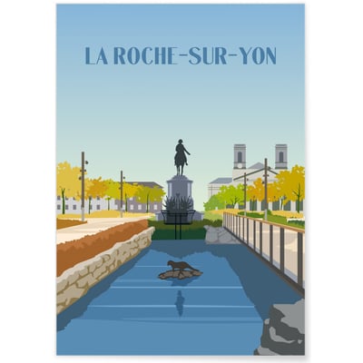 Affiche ville La Roche-sur-Yon L'AFFICHERIE