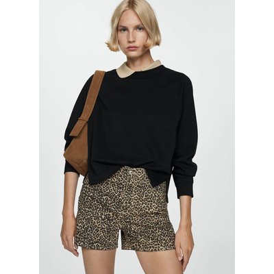 Short droit léopard MANGO