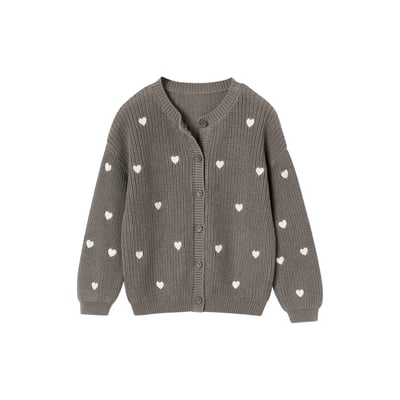 Gilet fantaisie en côte perlée VERTBAUDET