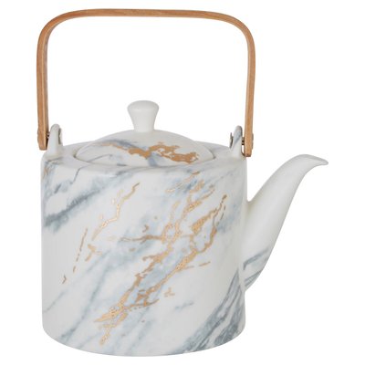 Marble Luxe Tea Pot SO'HOME