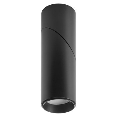 Spot Cylindrique Artiste Métal Noir Mat Orientable MILLUMINE