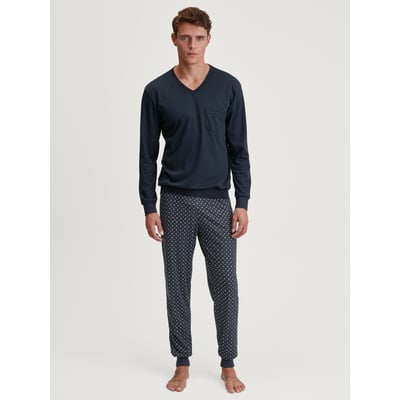 Pyjama avec bords élastiques manches longues Coton RELAX STREAMLINE CALIDA