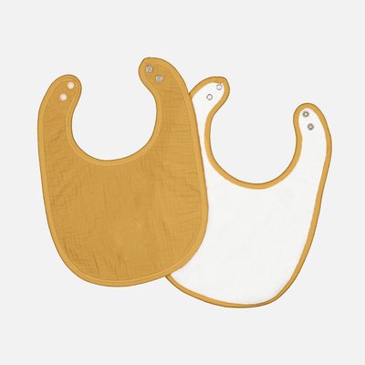 Lot de 2 bavoirs bébé en gaze de coton, Kumla LA REDOUTE INTERIEURS
