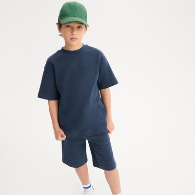 Ensemble t-shirt et short en nid d'abeille LA REDOUTE COLLECTIONS