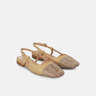 Chaussures plates à bout en strass avec boucle ALMA EN PENA