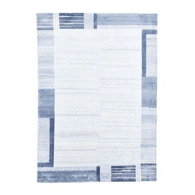 Tapis tufté main en viscose et laine vierge THEKO