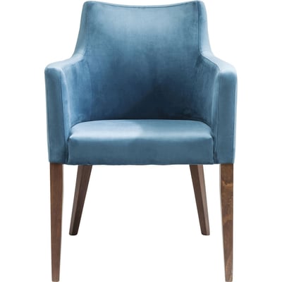 Chaise avec accoudoirs en velours, MODE KARE DESIGN