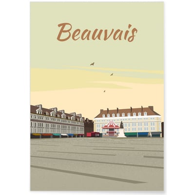 Affiche ville de Beauvais L'AFFICHERIE