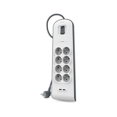 Multiprise USB 8 prises parafoudres + 2 USB BELKIN