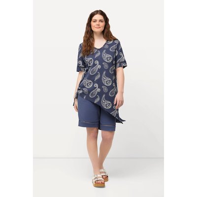 T-shirt long à motif cachemire avec col V ULLA POPKEN
