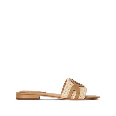 Mules plates bimatières LAUREN RALPH LAUREN