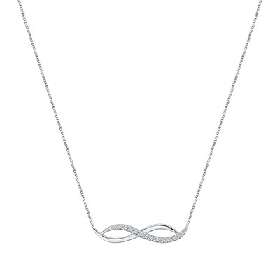 Collier en argent 925 et oxyde de zirconium CLEOR