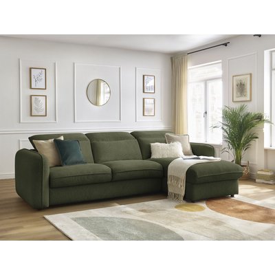 Canapé lit 4 places en tissu chiné couchage 140x200 cm, ACHILLE BOBOCHIC