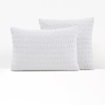 Seersucker 100% Cotton 144 Thread Count Pillowcase LA REDOUTE INTERIEURS