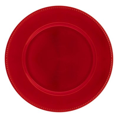 Assiette de présentation billes rouge ATMOSPHERA