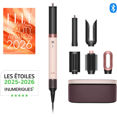Fer multistyle Airwrap Co-anda 2x Cheveux raides à ondulés Rose Céramique DYSON