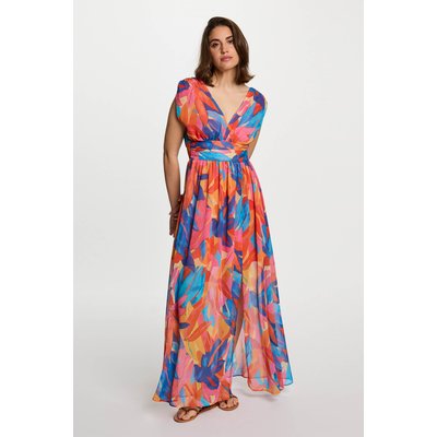 Robe longue droite imprimée MORGAN