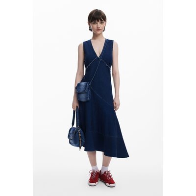 Desigual - Robe midi en jean asymétrique DESIGUAL