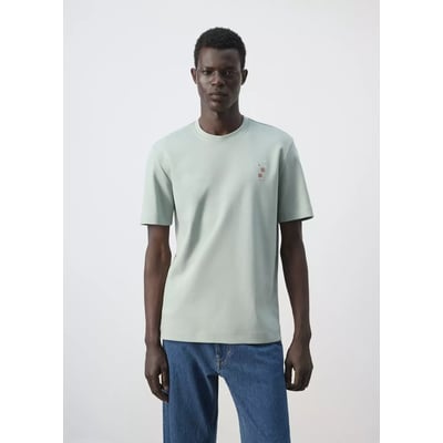 T-shirt 100 % coton détail brodé MANGO MAN