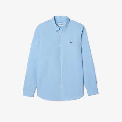 Chemise en popeline manches longues LACOSTE