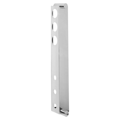 6-Bottle Wall Mounted Wine Rack in Silver SO'HOME