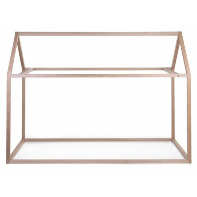 Lit cabane junior en bois naturel 90 x 200 cm CHILDHOME