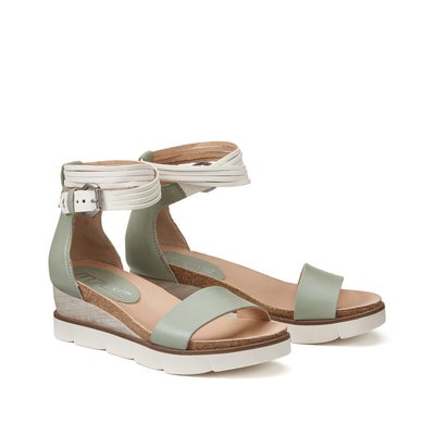 Sandales compensées en cuir MJUS