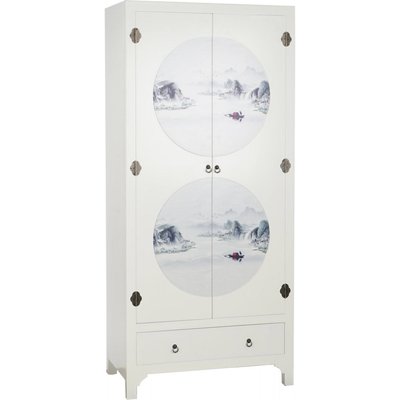Armoire en bois, décor oriental RECOLLECTION
