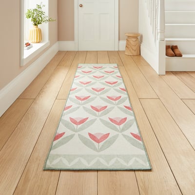 Tulip Trellis Washable Runner Rug SCION