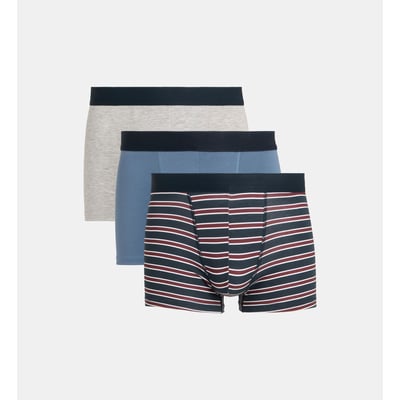Lot de 3 boxers doxer jersey coton bio stretch GALERIES LAFAYETTE