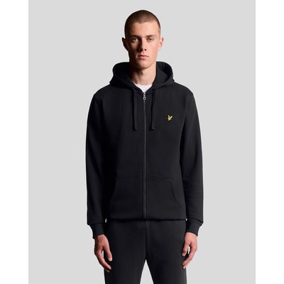 Sweat à capuche zippé en coton loopback LYLE & SCOTT