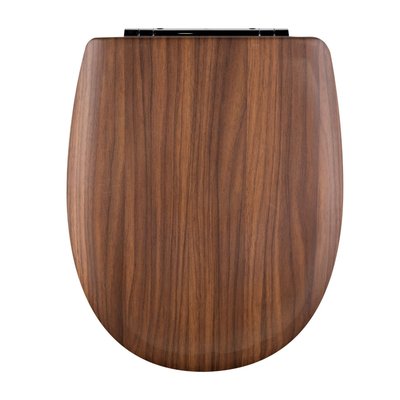 Abattant easy clip descente assistée bois de noyer HOME MAISON