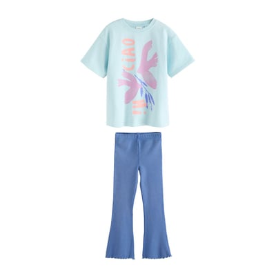 Ensemble t-shirt et pantalon évasé NEXT