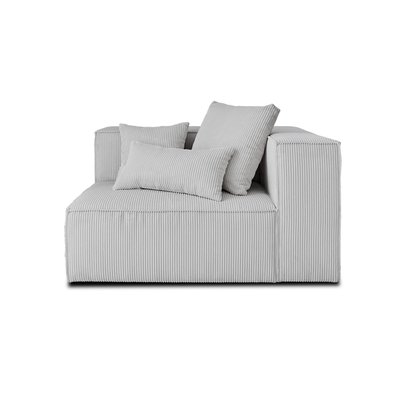 Module d'assise droit en Velours côtelé - COLOMBINE LISA DESIGN