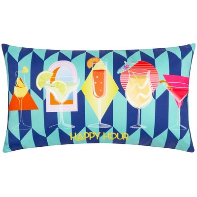 Happy Hour Abstract Outdoor Filled Cushion FURN.